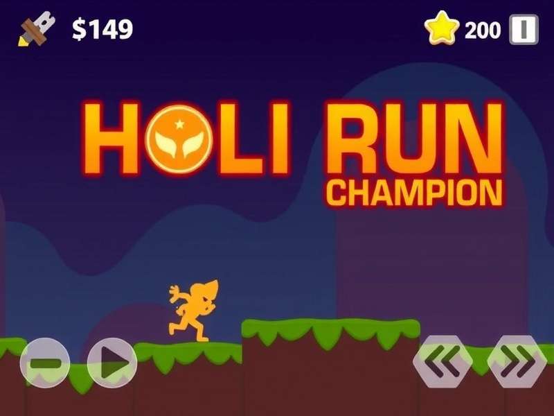 Holi Run Champion Gameplay Screenshot